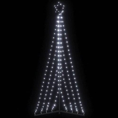 vidaXL Julgransbelysning 339 LEDs kallvit 187 cm