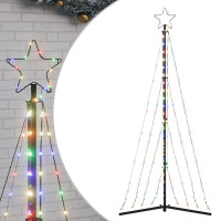 Produktbild för Julgransbelysning 339 LEDs färgglad 187 cm