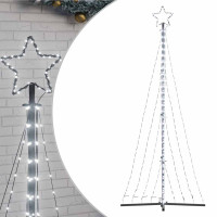 Produktbild för Julgransbelysning 447 LEDs kallvit 249 cm