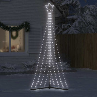 Produktbild för Julgransbelysning 447 LEDs kallvit 249 cm