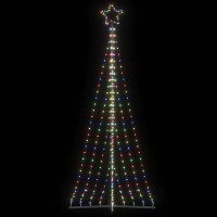 Produktbild för Julgransbelysning 447 LEDs färgglad 249 cm