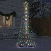 Produktbild för Julgransbelysning 447 LEDs färgglad 249 cm