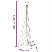 Produktbild för Julgransbelysning 495 LEDs varmvit 300,5 cm