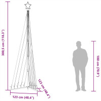 Produktbild för Julgransbelysning 495 LEDs varmvit 300,5 cm