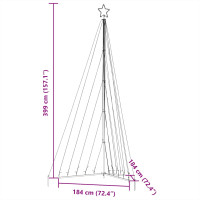 Produktbild för Julgransbelysning 570 LEDs varmvit 399 cm