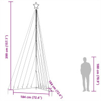 Produktbild för Julgransbelysning 570 LEDs varmvit 399 cm