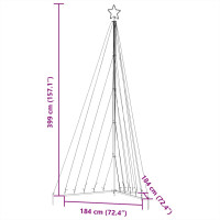 Produktbild för Julgransbelysning 570 LEDs blå 399 cm