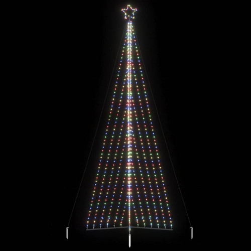 vidaXL Julgransbelysning 789 LEDs färgglad 476 cm