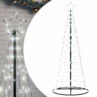 Produktbild för Julgranskon 200 LEDs kallvitt 182 cm