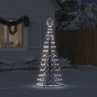 Produktbild för Julgranskon 200 LEDs kallvitt 182 cm