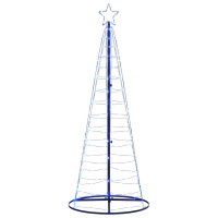 Produktbild för Julgranskon 200 LEDs blå 182 cm