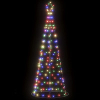 Produktbild för Julgranskon 200 LEDs färgglad 182 cm