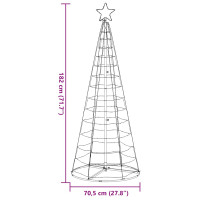 Produktbild för Julgranskon 200 LEDs färgglad 182 cm