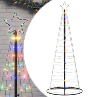 Produktbild för Julgranskon 200 LEDs färgglad 182 cm