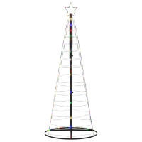 Produktbild för Julgranskon 200 LEDs färgglad 182 cm