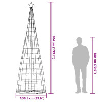 Produktbild för Julgranskon 550 LEDs varmvit 304 cm