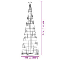 Produktbild för Julgranskon 550 LEDs kallvit 304 cm