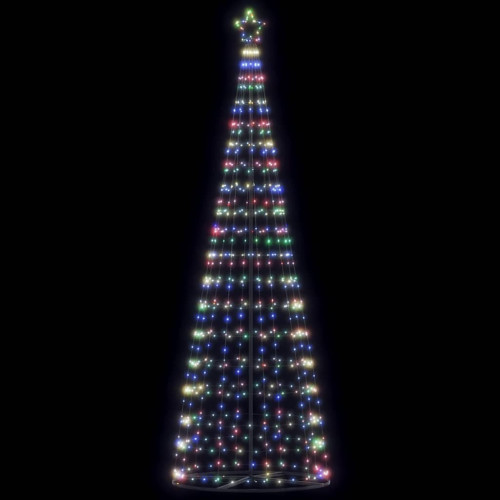 vidaXL Julgranskon 550 LEDs färgglad 304 cm