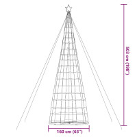 Produktbild för Julgranskon 1534 LEDs kallvit 503 cm