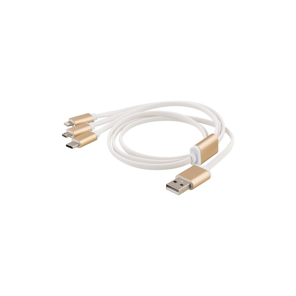 Produktbild för Adapter USB-A-Lightning/USB-C/USB-micro