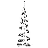 Produktbild för Julgranskon med julkulor 120 LEDs varmvit 180 cm