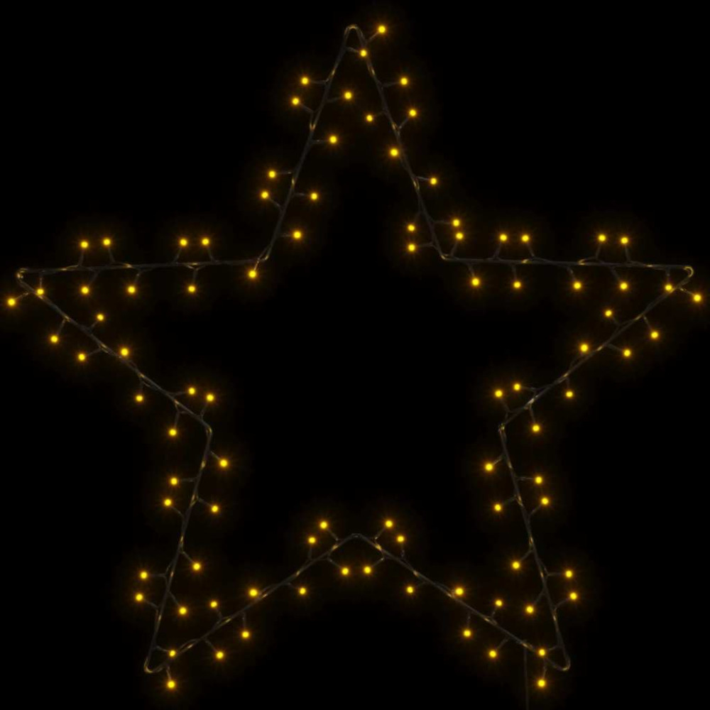 Produktbild för Julbelysning stjärna silhuett 115 LEDs varmvit
