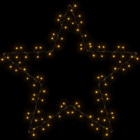 Produktbild för Julbelysning stjärna silhuett 115 LEDs varmvit