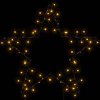 Produktbild för Julbelysning stjärna silhuett 80 LEDs varmvit