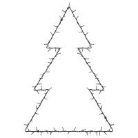 Produktbild för Julbelysning julgran silhuett 115 LEDs varmvit