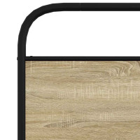 Produktbild för Sängram utan madrass sonoma-ek 107x203 cm konstruerad trä