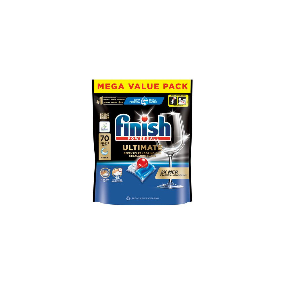 Produktbild för Maskindisk FINISH Ultimate AiO 70/fp