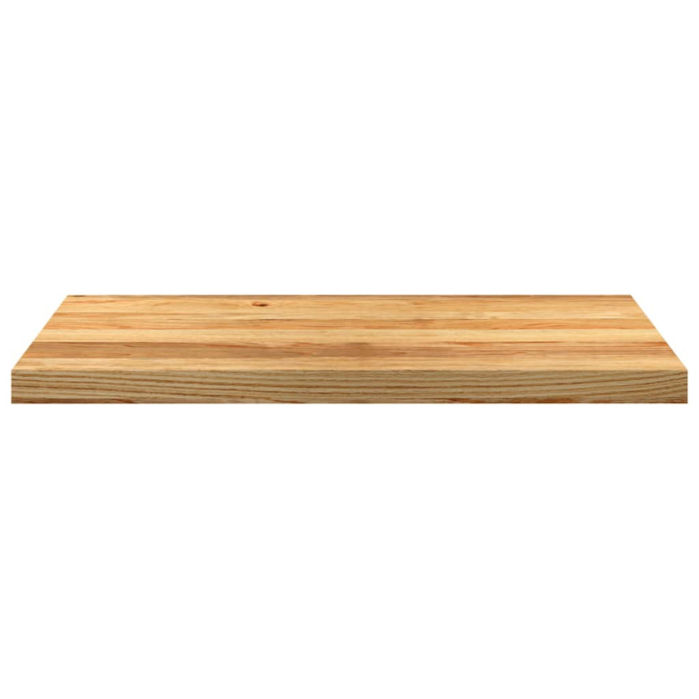 Produktbild för Fönsterbänkar 2 st ljusbrun 80x40x2 cm massiv ek