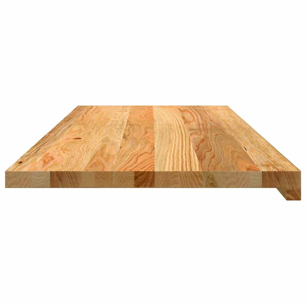 Produktbild för Fönsterbänkar 2 st ljusbrun 100x40x2 cm massiv ek
