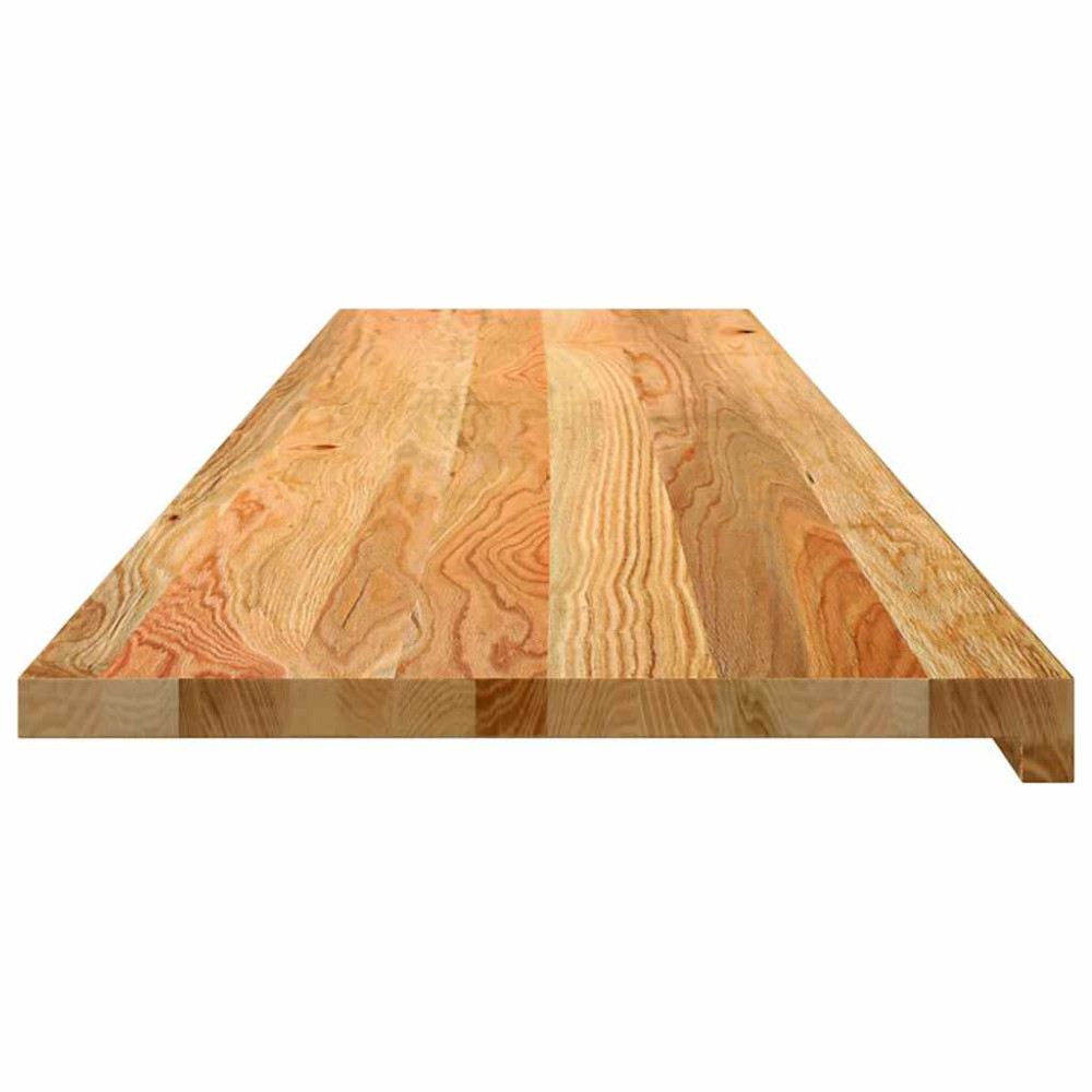 Produktbild för Fönsterbänkar 2 st ljusbrun 160x40x2 cm massiv ek
