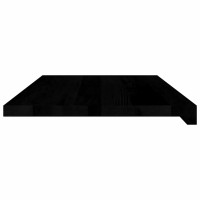 Produktbild för Fönsterbänkar 2 st brunsvart 70x40x2 cm massiv ek