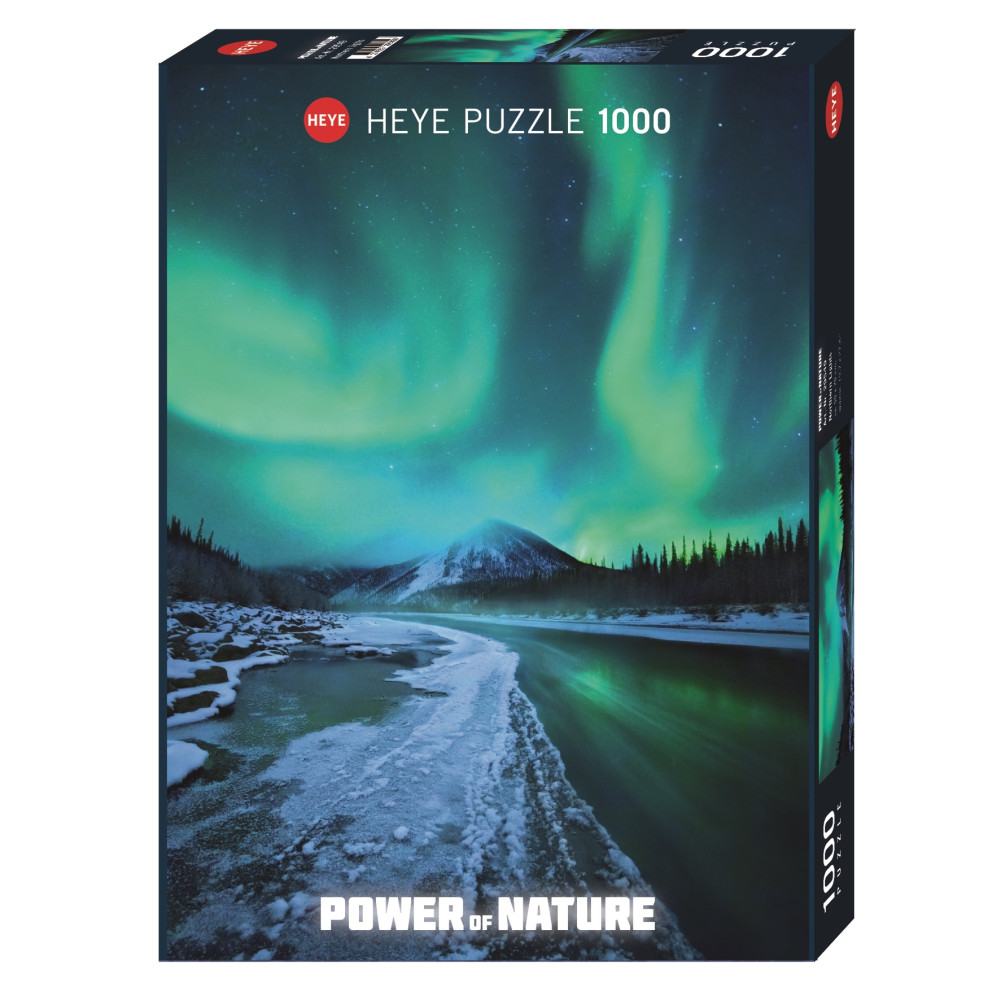 Produktbild för Power of Nature Northern Lights, Pussel, 1000 bitar, Heye