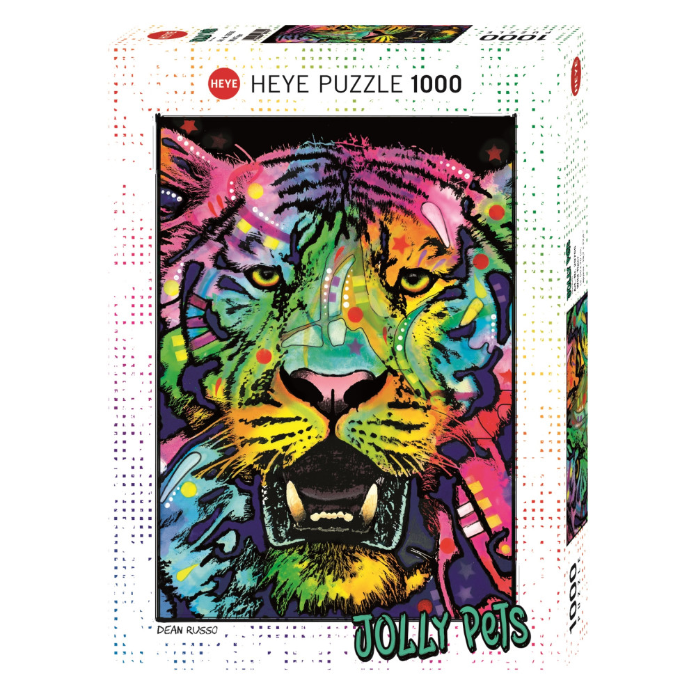 Produktbild för Art Jolly Pets Wild Tiger, Pussel, 1000 bitar, Heye