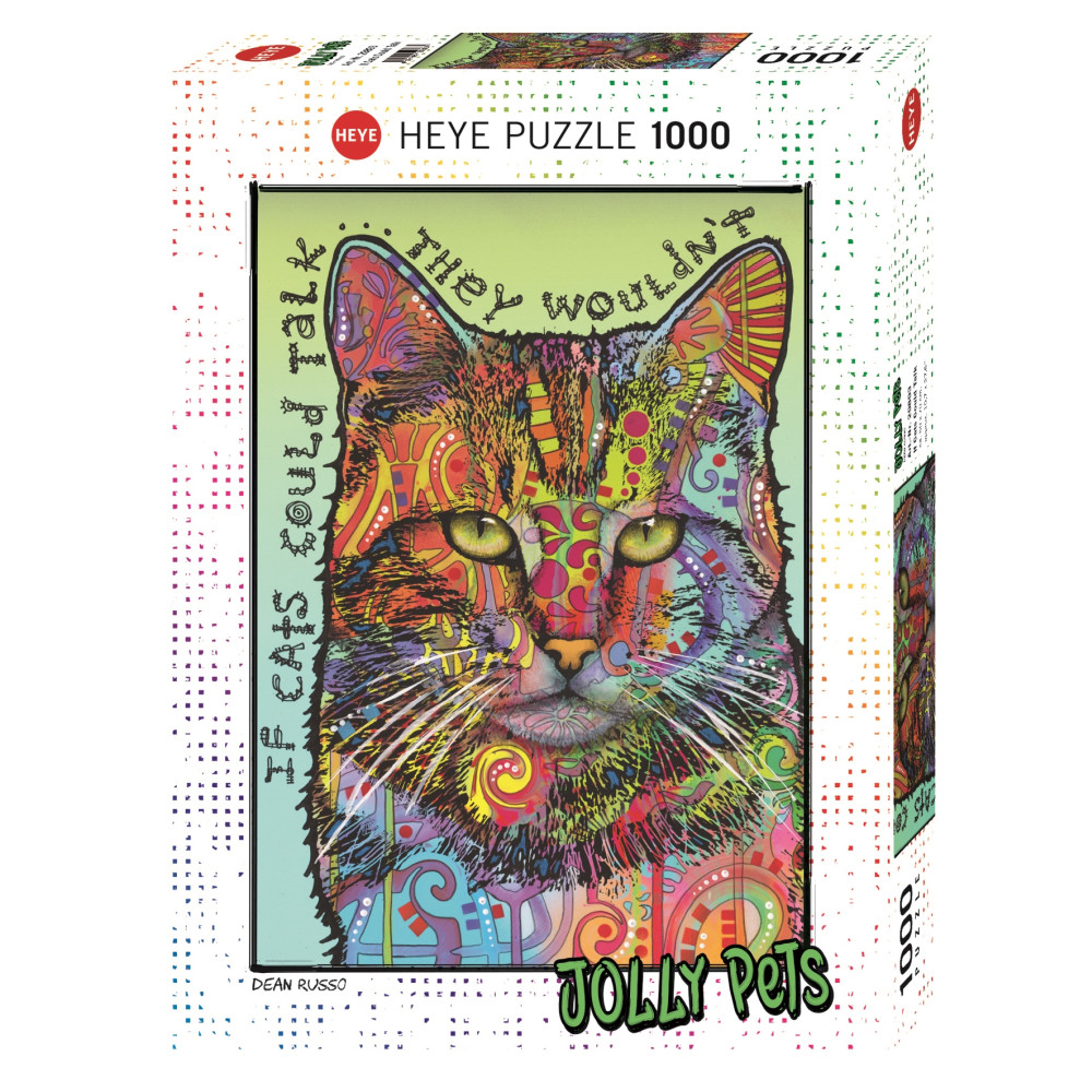 Produktbild för Art Jolly Pets If Cats Could Talk, Pussel, 1000 bitar, Heye