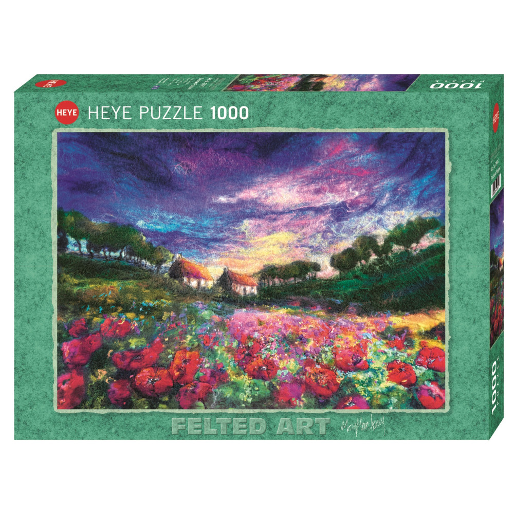 Produktbild för Fine Art Sundown Poppies, Pussel, 1000 bitar, Heye