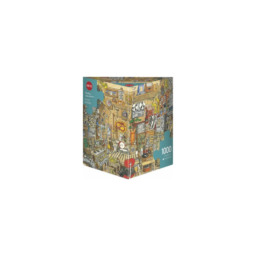 Produktbild för Triangular Adolfsson, Music Maniac, Pussel, 1000 bitar, Heye
