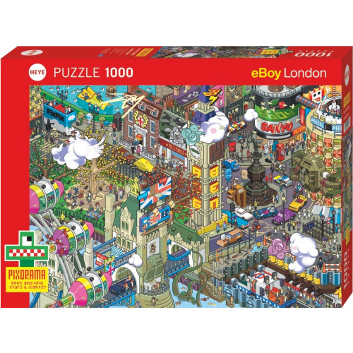 HEYE Heye Cartoon London Quest, Pussel, 1000 bitar, Heye