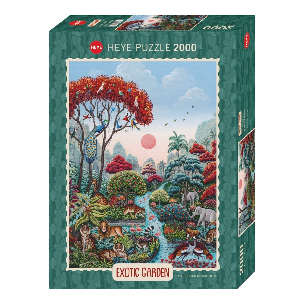 Produktbild för Fine Art Exotic Garden Wildlife Paradise (2000 b) Heye