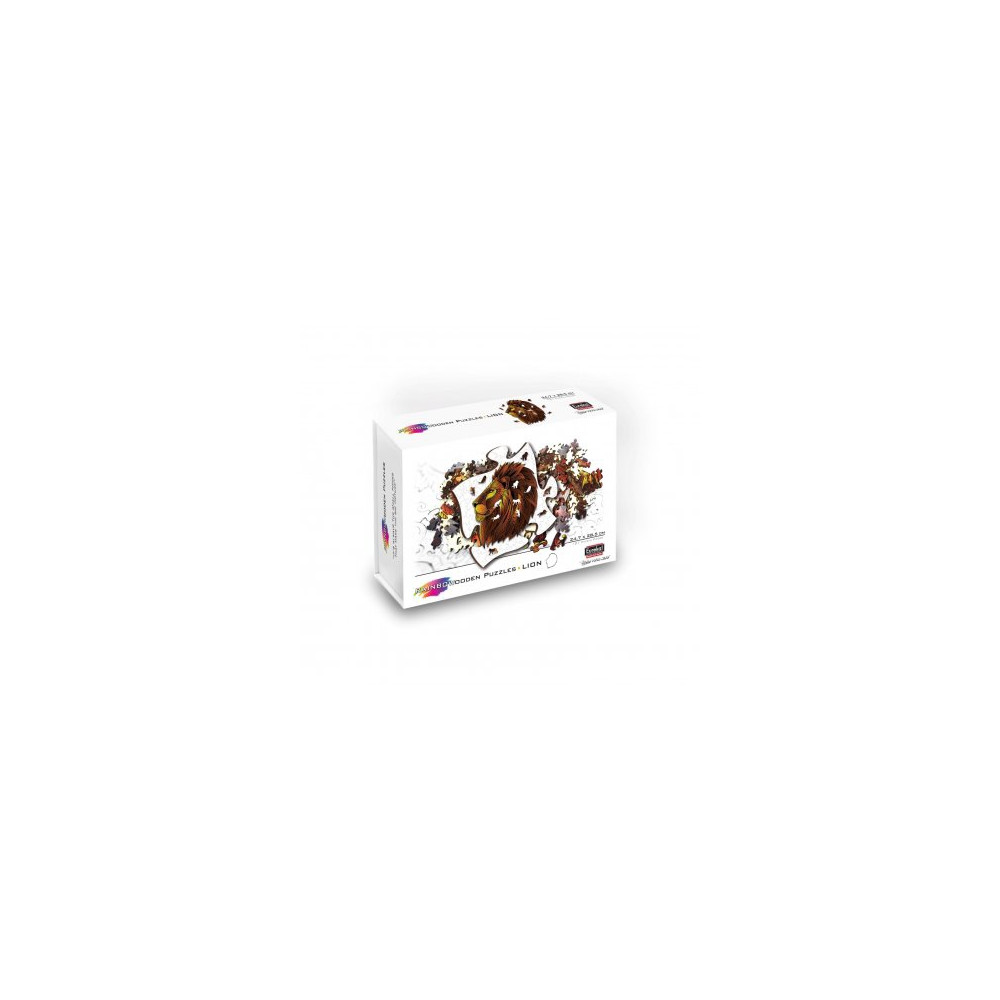 Produktbild för Rainbow Wooden Puzzle Lion (121 b)