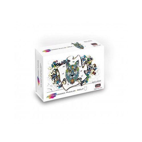eureka Rainbow Wooden Puzzle Wolf (180 b)