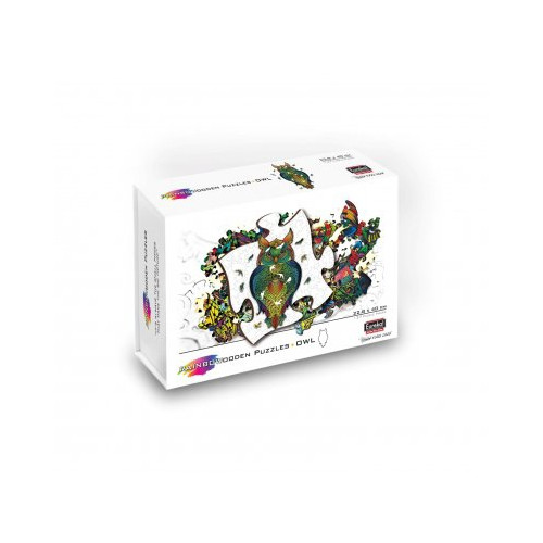 eureka Rainbow Wooden Puzzle Owl (137 b)