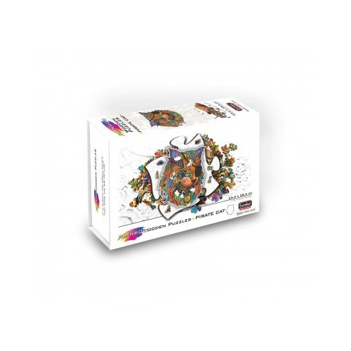 eureka Rainbow Wooden Puzzle Pirate Cat (116 b)