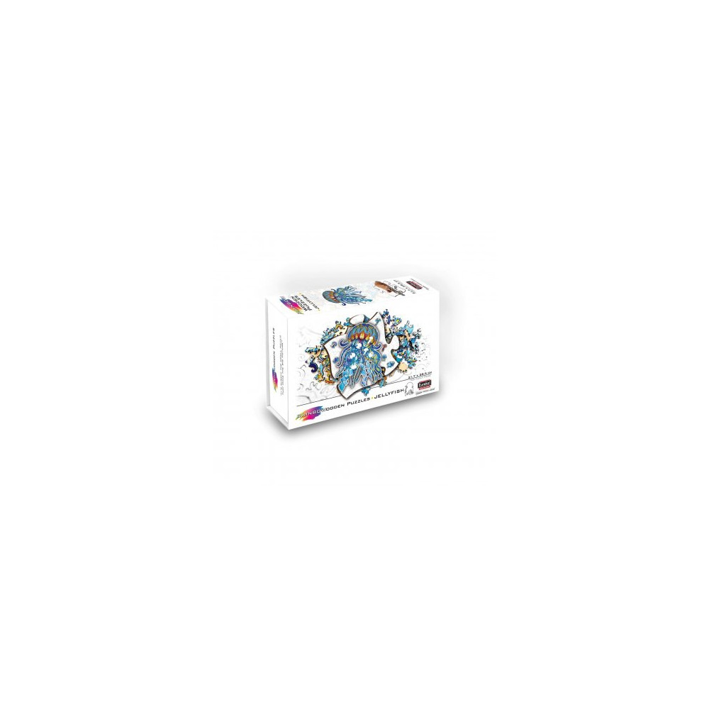 Produktbild för Rainbow Wooden Puzzle Jellyfish (106 b)