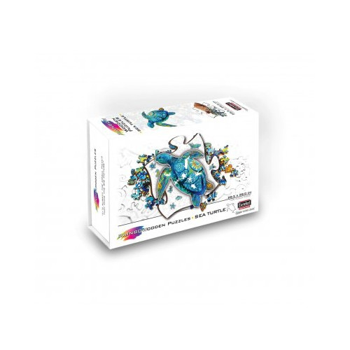 eureka Rainbow Wooden Puzzle Sea Turtle (125 b)