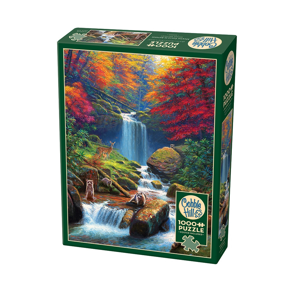 Produktbild för Mystic Falls in Autumn, Pussel, 1000 bitar, Cobble Hill