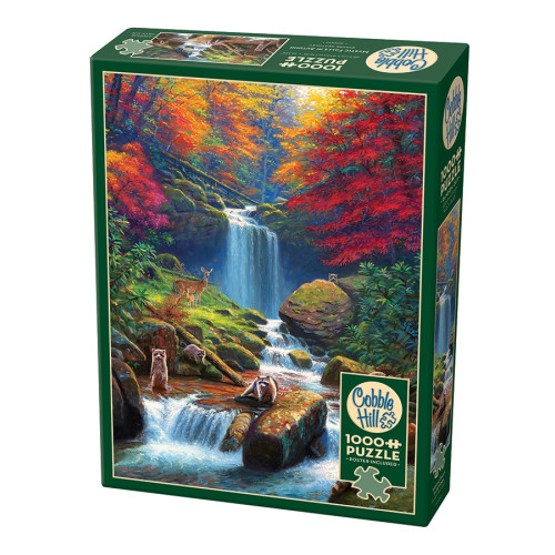 Cobble Hill Mystic Falls in Autumn, Pussel, 1000 bitar, Cobble Hill
